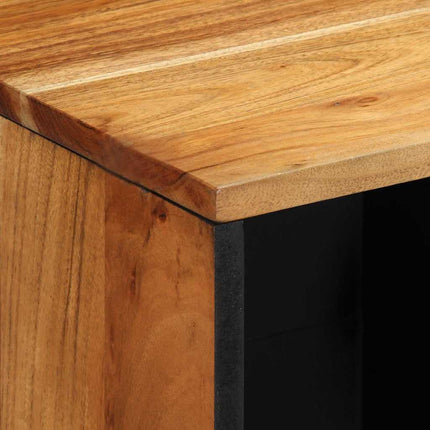 Sideboard med hylla Brun 80 x 33 x 75 cm Massivt mangoträ