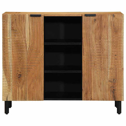 Sideboard med hylla Brun 90 x 33 x 75 cm Massivt mangoträ