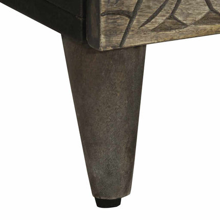 Skänk Ljusgrå 60X33,5X75 Cm Mango I Massivt Trä