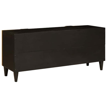 TV-skåp Svart och Guld 105 x 33 x 46 cm Konstruerat trä