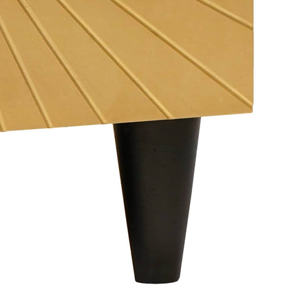 Kaffeebord Svart och Guld 80 x 50 x 40 cm Konstruerat trä
