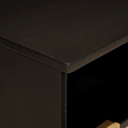 TV-skåp Svart och Guld 100 x 33 x 46 cm Konstruerat trä