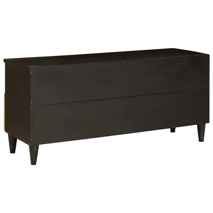 TV-skåp Svart och Guld 100 x 33 x 46 cm Konstruerat trä