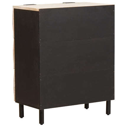 Sideboard Vit Tvätt Finish 60 x 33 x 75 cm Massivt mangoträ