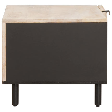 Kaffeebord Vit 80 x 50 x 40 cm Massivt mangoträ