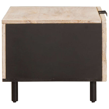 Kaffeebord Vit 80 x 50 x 40 cm Massivt mangoträ