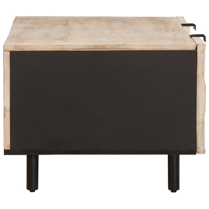 Kaffeebord Vit 100 x 54 x 40 cm Massivt mangoträ