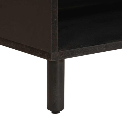 TV-skåp Vit Tvätt Finish 80 x 33 x 46 cm Massivt mangoträ