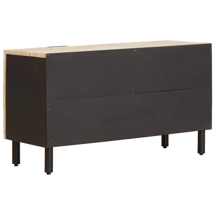 TV-skåp Vit Tvätt Finish 80 x 33 x 46 cm Massivt mangoträ