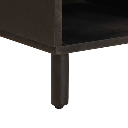 TV-skåp Vit Tvätt Finish 100 x 33 x 46 cm Massivt mangoträ
