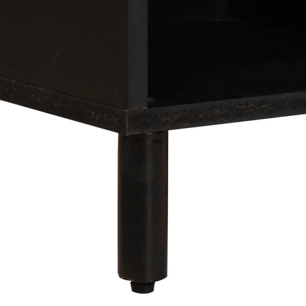 TV-skåp Vit Tvätt Finish 80 x 33 x 46 cm Massivt mangoträ