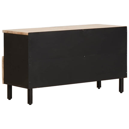 TV-skåp Vit Tvätt Finish 80 x 33 x 46 cm Massivt mangoträ