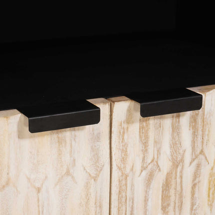 Sideboard Vit Tvätt Finish 60 x 33 x 75 cm Massivt mangoträ