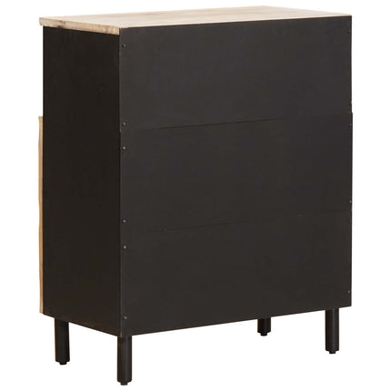 Sideboard Vit Tvätt Finish 60 x 33 x 75 cm Massivt mangoträ