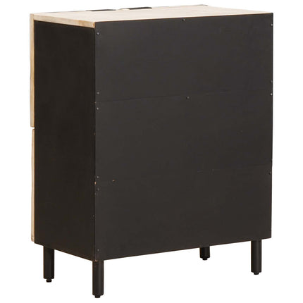 Sideboard Vit Tvätt Finish 60 x 33 x 75 cm Massivt mangoträ