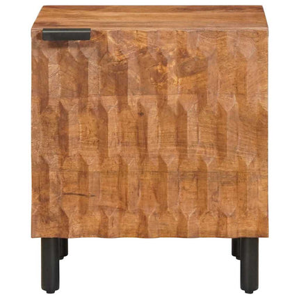 Nattduksbord 2 st Brun 40 x 33 x 46 cm Massivt mangoträ