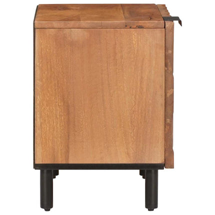 Nattduksbord 2 pcs Brun 40 x 33 x 46 cm Massivt mangoträ