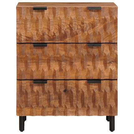 Sideboard Acacia Brun Finish 60 x 33 x 75 cm Massivt mangoträ