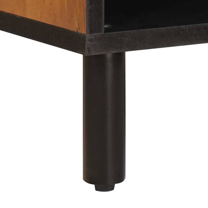 TV-skåp Acacia Brun Finish 80 x 33 x 46 cm Massivt mangoträ