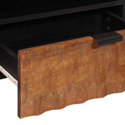 TV-skåp Acacia Brun Finish 80 x 33 x 46 cm Massivt mangoträ