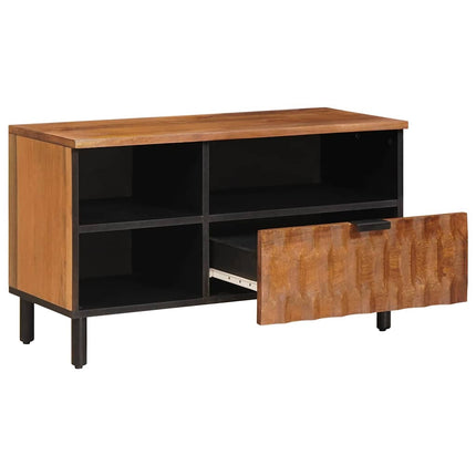 TV-skåp Acacia Brun Finish 80 x 33 x 46 cm Massivt mangoträ