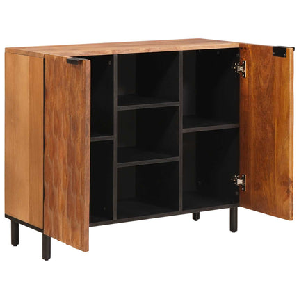Sideboard Acacia Brun Finish 90 x 33 x 75 cm Massivt mangoträ