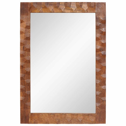 Badrumsspegel med spegel Acacia Brun Finish 50 x 70 x 2,5 cm