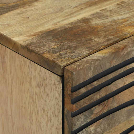 Nattduksbord 2 pcs Naturlig 40 x 33 x 46 cm Konstruerat trä