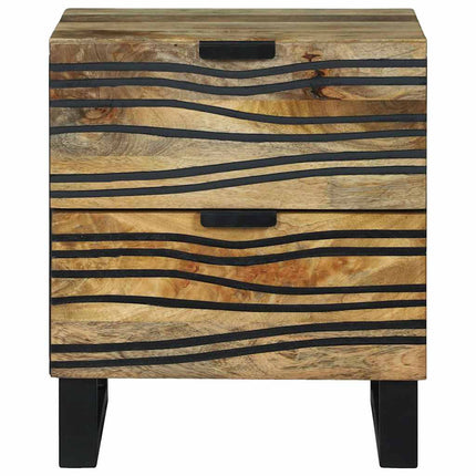 Nattduksbord 2 pcs Naturlig 40 x 33 x 46 cm Konstruerat trä