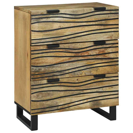 Sideboard med låda Brun 60 x 33.5 x 75 cm Massivt Mangoträ
