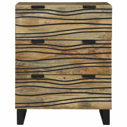 Sideboard med låda Brun 60 x 33.5 x 75 cm Massivt Mangoträ