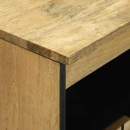 Sideboard med låda Brun 60 x 33 x 75 cm massivt mangoträ