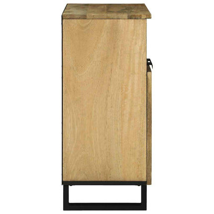 Sideboard med låda Brun 60 x 33 x 75 cm massivt mangoträ