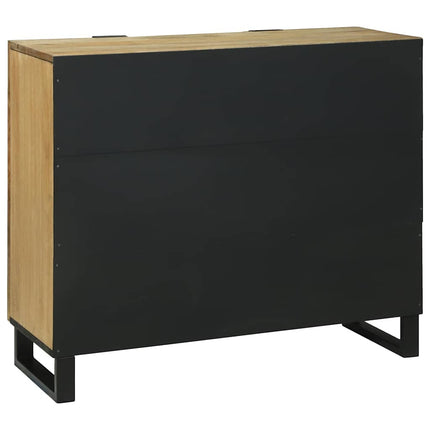 Skåp Brun 90 x 33 x 75 cm massivt mangoträ