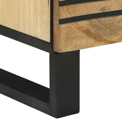 Highboard Brun 40 x 33 x 110 cm massivt mangoträ