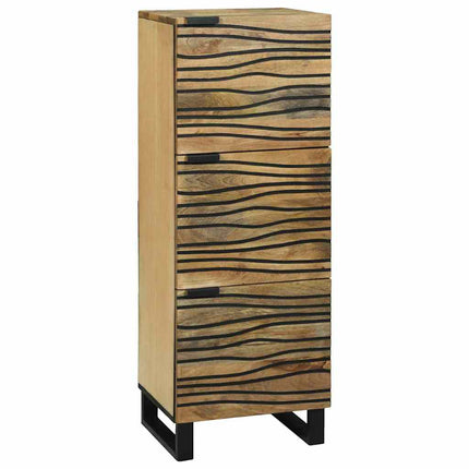 Highboard Brun 40 x 33 x 110 cm massivt mangoträ