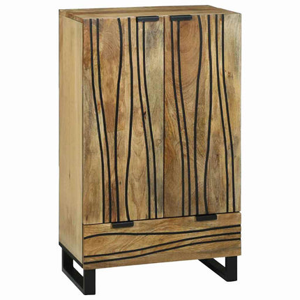 Highboard Brun 60 x 33 x 100 cm massivt mangoträ