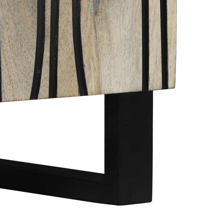 Sideboard Vit 60 x 33,5 x 75 cm Massivt mangoträ