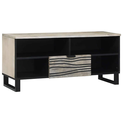 TV Enheter med låda Vit 105 x 33 x 46 cm Konstruerat trä