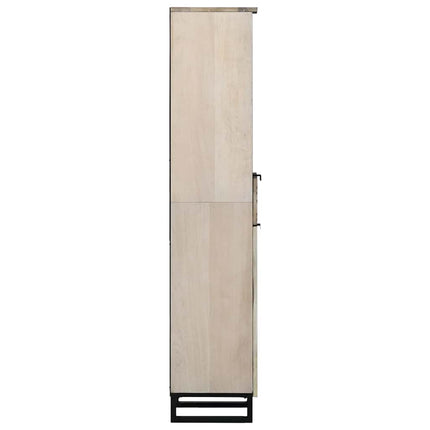 Badrumsskåp Vit 38 x 33 x 160 cm Konstruerat trä