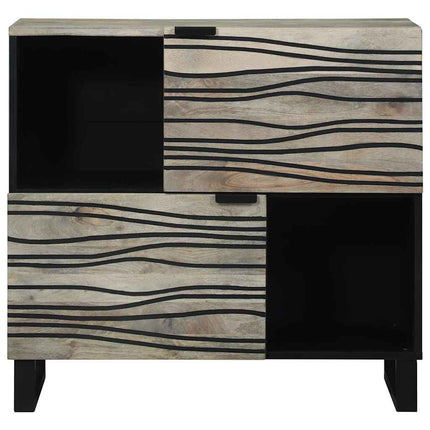 Sideboard Vit 80 x 33 x 75 cm massivt mangoträ