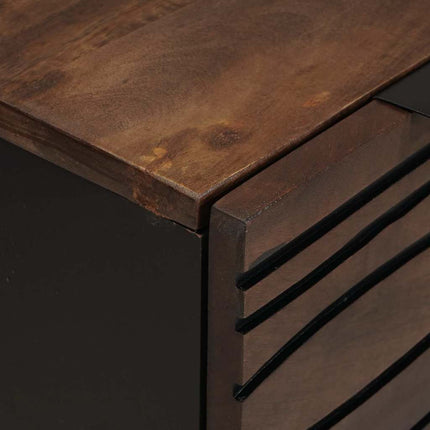 Sideboard med låda Brun 60 x 33.5 x 75 cm Massivt Mangoträ