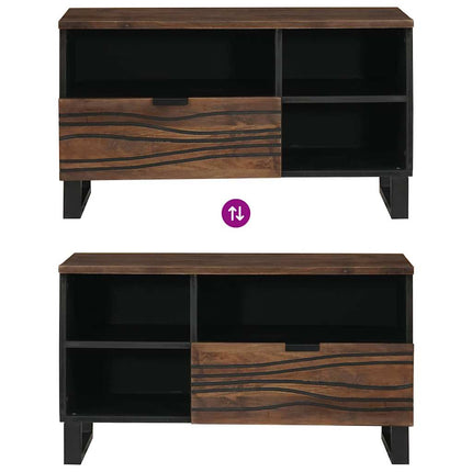 TV Enheter med låda Valnöt 80 x 33 x 46 cm Konstruerat trä
