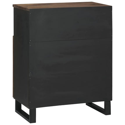Sideboard med låda Brun 60 x 33 x 75 cm massivt mangoträ