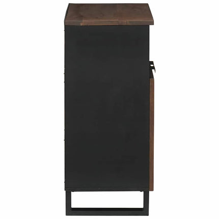 Sideboard med låda Brun 60 x 33 x 75 cm massivt mangoträ
