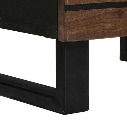 Highboard Brun 40 x 33 x 110 cm massivt mangoträ