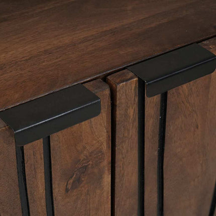 Highboard Brun 60 x 33 x 100 cm massivt mangoträ