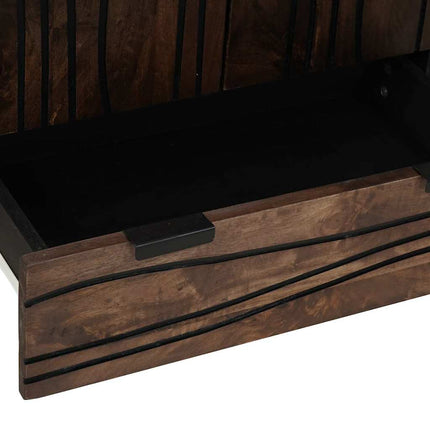 Highboard Brun 60 x 33 x 100 cm massivt mangoträ