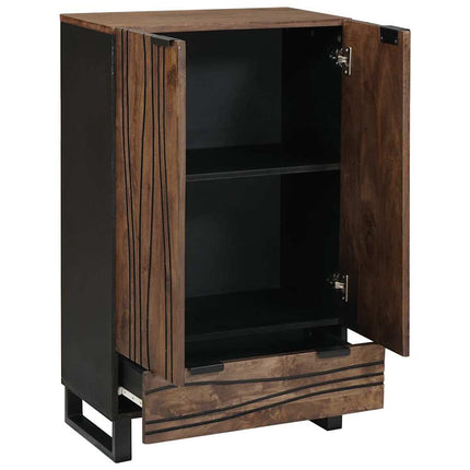 Highboard Brun 60 x 33 x 100 cm massivt mangoträ