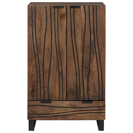 Highboard Brun 60 x 33 x 100 cm massivt mangoträ